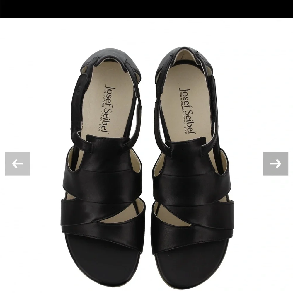 JOSEF SEIBEL Fabia Black Leather‎